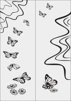 Пескоструйные рисунки бабочки